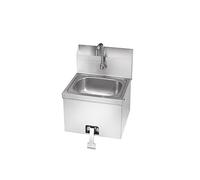 Krowne Évier à main HS-15, support mural, 39,5 cm (l) x 39,1 cm (P) x 49,1 cm (H) OA, dosseret de 20,3 cm de haut, 31,5 cm de large x 24,4 cm de l'avant vers l'arrière x 15,2 cm de profondeur, robinet