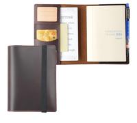 Krozur Hobonichi Techo Original Agenda A6 Couverture en cuir véritable pour agenda Hobinichi Techo Original A6, avec boucle intégrée pour stylo, châtaigne