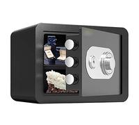 KRQDBCZ Coffre-Fort, Petit Coffre-Fort Ignifuge avec clé, Grand Cabinet à verrou mécanique en Acier pour Bureau, boîte de sécurité pour Entreprise/hôtel, Coffre Disponible en 4 Tailles.