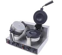 KRQDBCZ Machine à Burger Électrique, Gaufrier à Burger Commercial, Presse Panini Électrique Antiadhésive pour Burger et Gaufre, Contrôle de Température 50-300°C, Chauffage Double Face, A (B)