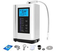 KRQDBCZ Machine à Eau alcaline Ioniseur d'eau Valeur v 7 réglages de qualité de l'eau Teneur en hydrogène jusqu'à 1300ppb 8000 litres par Filtre Nettoyage Automatique (White)