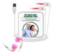 KRRHUEO Luhaka Infrapeace Red Light Therapy Earplugs, Red Light Therapy Earplugs, Tinnitus Relief Device, Tinnitus Relief Ear Plugs, Tinnitus Ear Laser Therapy Earplug (White)