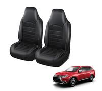 KRTHNI Housses De Siège Avant 2 Pièces, pour Smart 451 Fortwo 2007-2014, Protecteurs De Siège Auto en Cuir, House Siege Voiture Interieur,C-Grey