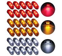 Krtopo 30x2 Feux Gabarit LED 12-24V 3000K Tricolore Rouge + Jaune + Blanc