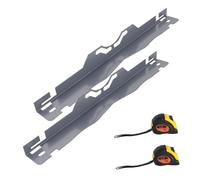 Krtopo Outil de Parallélisme avec 2 x Mètres Rubans 3m - Plaques de Parallélisme Pneus Acier Inoxydable Antirouille Mesures Rapides et Précises du Carrossage/Pincement Voitures SUV Camions (Argenté)