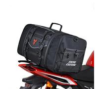 Krtopo Sacoche Moto 40-60L Sac Moto Etanche Sacoche de Selle Moto Réfléchissant Extensible Sac de Porte Bagage Moto avec Housse de Pluie Bagagerie Moto Sacoche Cavaliere Moto