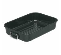 Krüger 140-43 Plat à griller/à four émaillé 43cm, noir (1 pièce)
