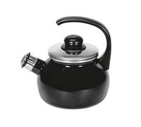 Krüger 18018TR Triest Bouilloire à flûte Triest 2 l 18 cm, noir/argenté