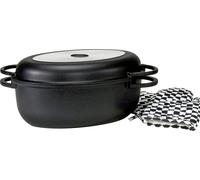 Krüger 23040 Multipochette en fonte d'aluminium Leipzig avec couvercle - 38 x 24,5 x 13 cm, 8 l