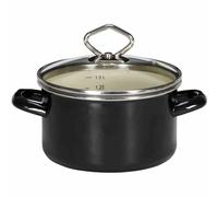 Krüger 317-24TR Marmite à viande 24cm TRIEST Email, noir/crème