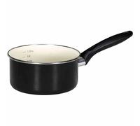 Krüger 319-16TR Casserole 16cm TRIEST Email, noir/crème (1 pièce)