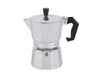 Krüger 486778 Cafetière à expresso 3 tasses en aluminium Argenté