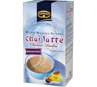 KRÜGER Chai Latte Classic India Type Vanille Cannelle moins sucré, paquet de 4