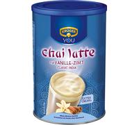 Krüger Chai Latte Classic India Poudre de Lait de Vanille Cannelle, Thé, Thé, Thé, 450 g instantanée, 18 portions, 8971