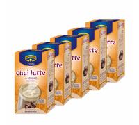 Krüger Chaï Latte Sweet India, Chocolat, Thé au Lait, Lot de 5, 5 x 10 sachets