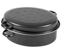Karl Krüger Cocotte ovale 38 cm avec couvercle Noir