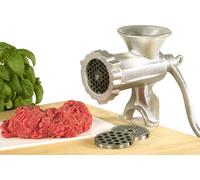 Krüger FW5 Hachoir à viande Sirius taille 5 avec 3 disques perforés & adaptateur pour biscuits à éclabousser, argenté