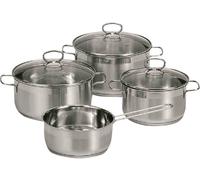 Krüger 2077413 Manhattan Batterie de Cuisine INOX 50 x 35 x 26 cm 4 Pièces