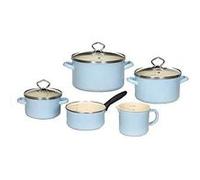 Krüger karl 89566 pab émail pot set sylt, lot de 5 pièces, pastel G