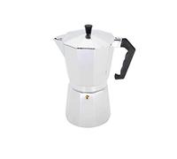 Krüger Karl Cafetière à expresso rectangulaire en aluminium 12 T, aluminium, argent, 12 x 12 x 20 cm