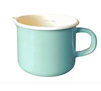 KRÜGER Karl Casserole à Lait, en émail, Menthe, 12 cm