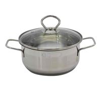 Krüger Marmite " Manhattan " 16cm Inox Couvercle en Verre, Aussi Induction