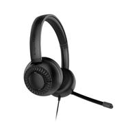 Krüger&Matz KM0662 Casque Supra-auriculaire avec Microphone, Prise USB, Jack 3,5 mm, Noir