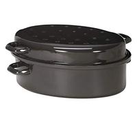 Krüger Plat à rôtir en émail 42 cm Bleu