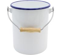 Krüger Poubelle de Salle de Bain Poubelle Éboueur Seau Husum 3 L Émail