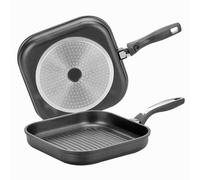 Krüger Steak-Grillpfanne Delta " 28 x 28cm sans Couvercle Carré Antiadhésif