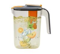 -Krug - Bouteille d'eau pour infuseur 2600 ml | Couvertures résistantes à la chaleur pour les fruits | Perfekt fürr, aromatisiertes Wasser, Saft, Getränke zu Hause, Büro, erfrischende Drinks