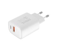 Kruger&Matz Chargeur Secteur 30 W GAN Double USB avec Power Delivery et Quick Charge Fonction KM0855