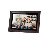 Kruger&Matz FRAMEO Cadre Photo Numérique 1280 x 1080 Pixels 15" Wi-FI MicroSD Clip Vidéo Lecture Minuterie Météo Cadre en Bois KM1102-15