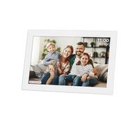 Kruger&Matz FRAMEO Cadre Photo Numérique 1280 x 800 Pixels 10,1" Wi-FI MicroSD Clip Vidéo Minuterie Météo Cadre Blanc KM1100W