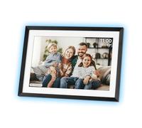 Kruger&Matz KM1103 Frameo Cadre photo numérique avec éclairage 1280 x 800 px 10,1" Wi-Fi MicroSD Minuteur vidéo Minuteur météo