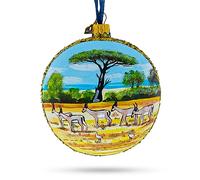 Kruger National Park Boule de verre Afrique du Sud Décoration de Noël 10,2 cm