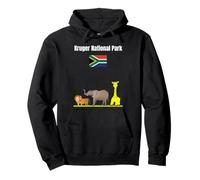 Kruger National Park Souvenir Afrique du Sud Drapeau Amoureux du Safari Sweat à Capuche