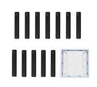 Krujecnt Aimants Pour Moustiquaires - 12 Pièces Bande Magnétique Auto-Adhésive - Pour Fenêtres, Portes, Rideaux Anti-Insectes & Filets De Protection
