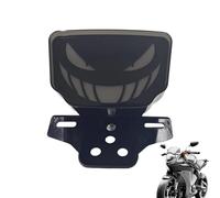 Krujecnt Feu Stop Pour Motocyclette - 12V Feu De Stop Pour Motocyclette, Arrière Visage Sourire Effrayant - Pour Modification Moto Voyage Long Conduite Extérieur Faible Visibilité