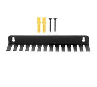 Krujecnt Gestion de Câbles,13 Emplacements Support de Rangement Murale pour Chargeurs | Installation Facile Gaine Câble Pour Maison Atelier Serveur Bureau Poste Travail