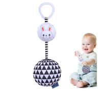Krujecnt Jouets de berceau d'arche de voyage,Jouet d'arche de berceau - Jouet de balle de suivi de la petite enfance,Jouet de couffin d'entraînement à l'audition et à la Vision, jouet sensoriel Animal