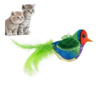 Krujecnt Jouets Oiseaux pour Chats,Ailes Gazouillantes Battantes Mignonnes,Oiseau À Ailes Battantes pour Chat | pour Stimulation Mentale Exercice Physique Soulagement De L'Ennui Intérieur Extérieur