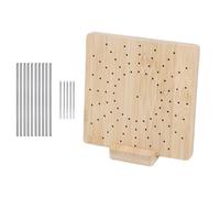 Krujecnt Kit de blocage du crochet - Kit de planche de blocage du crochet, outils de tricot en bois, gadgets avec épingle pour adultes, maman, grands-mères