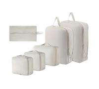 Krujecnt Organisateurs De Rangement Pour Bagages - 6 Pièces Pochette De Rangement Respirable | Sacs De Compression Pour Bagages | Pour Hommes Femmes Garçons Filles Adolescents Vêtements Chaussures