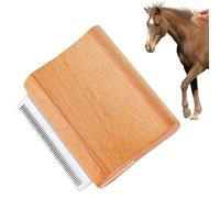 Krujecnt Outil de toilettage pour chiens, outil de toilettage pour animaux de compagnie - Peigne brosse pour sous-poil pour chien | Peigne de sous-poil de chien de toiletteur en bois pour animaux de