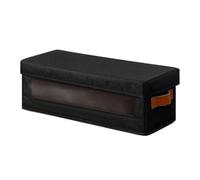 Krujecnt Porte-Boîtiers De Disques - Grande Boîte Empilable Antipoussière Fenêtre Visible | Organisateur De Boîtiers DVD | Pour Serviettes Jouets Vêtements Livres Chambre Bureau Dortoir Appartement