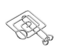 Krujecnt Puzzles en fil métallue - 8 pièces Test Mind Game Jouets Casse-tête | Anneau chinois tour de magie jouet déverrouiller jeu de verrouillage pour fête faveur adultes défi