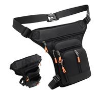 Krujecnt Sac De Cuisse Réglable,Banane Cuisse Universelle | Banane Réglable Imperméable pour Course Vélo Pêche Voyage avec Compartiment Clés Téléphone