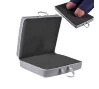 Krujecnt Tapis à Genoux - Tapis Genouillère Poignées - 60 x 33.8 x 5.6 cm Coussin de Genou Antidérapant pour Nettoyage Travaux de Construction Travail au Sol Yoga Exercice Salle de Bain Baignade