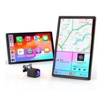 Krunia Écran Portable 8'' pour Apple CarPlay & Android Auto, Affichage HD 1440x900, Support Magnétique, Mises à jour OTA, Modes Portrait et Paysage, Caméra de Recul, Bluetooth, Contrôle Vocal, Navigat